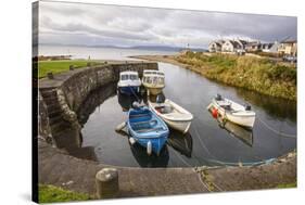 Blackwaterfoot harbour, Isle of Arran, North Ayrshire, Scotland, United Kingdom, Europe-Gary Cook-Stretched Canvas