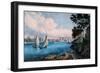 Blackwell Island-Currier & Ives-Framed Premium Giclee Print