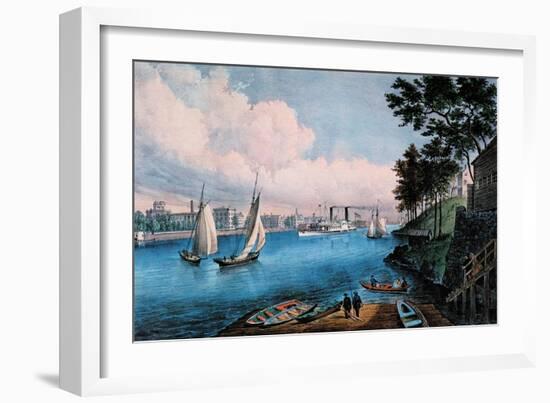 Blackwell Island-Currier & Ives-Framed Art Print