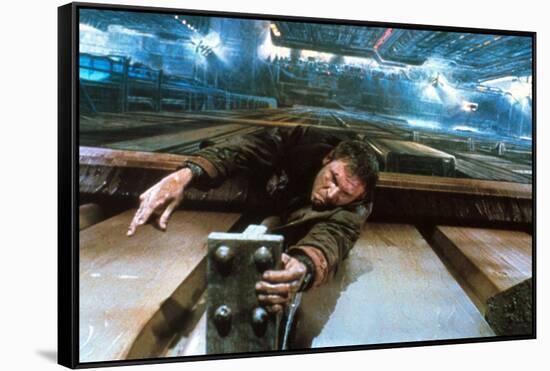 BLADE RUNNER, 1981 directed by RIDLEY SCOTT Harrison Ford (photo)-null-Framed Stretched Canvas