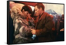 BLADE RUNNER, 1981 directed by RIDLEY SCOTT Sean Young / Harrison Ford (photo)-null-Framed Stretched Canvas