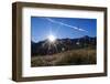 Blades of Grass in the Back Light, Sunrise Above the Spronser Col, South Tirol-Rolf Roeckl-Framed Photographic Print