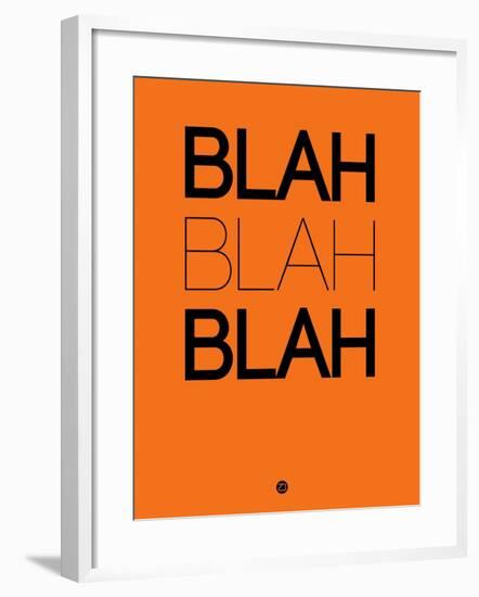 Blah Blah Blah Orange-NaxArt-Framed Art Print