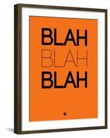 Blah Blah Blah Orange-NaxArt-Framed Art Print