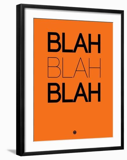 Blah Blah Blah Orange-NaxArt-Framed Art Print