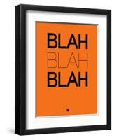 Blah Blah Blah Orange-NaxArt-Framed Art Print