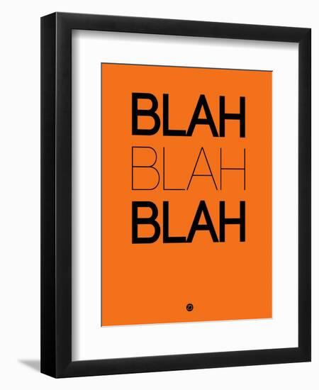 Blah Blah Blah Orange-NaxArt-Framed Art Print