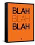 Blah Blah Blah Orange-NaxArt-Framed Stretched Canvas