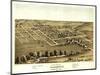 Blairstown, Iowa - Panoramic Map-Lantern Press-Mounted Art Print