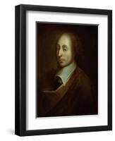 Blaise Pascal (1623-62) circa 1691-Francois Quesnel-Framed Giclee Print