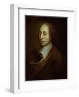 Blaise Pascal (1623-62) circa 1691-Francois Quesnel-Framed Giclee Print