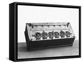 Blaise Pascal Calculating Machine-null-Framed Stretched Canvas