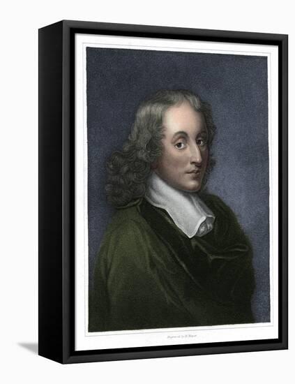 Blaise Pascal, French philosopher, mathematician, physicist and theologian, (1833)-H Meyer-Framed Stretched Canvas