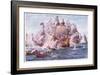 Blake and Tromp-Period of the Dutch Wars, 1915-William Lionel Wyllie-Framed Giclee Print