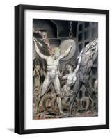 Blake: Satan-William Blake-Framed Giclee Print