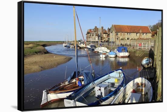 Blakeney Harbour, Hotel and Quayside, Norfolk-null-Framed Stretched Canvas