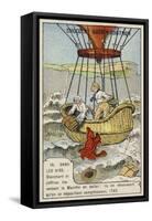 Blanchard and Jeffries Make the First Successful Balloon Flight across the English Channel, 1785-null-Framed Stretched Canvas