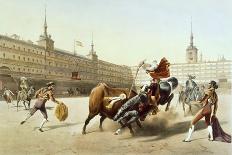 Corrida De Toros En La Plaza Mayor De Madrid-Blanchard-Giclee Print