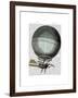 Blanchard Vintage Hot Air Balloon-Fab Funky-Framed Art Print