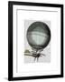 Blanchard Vintage Hot Air Balloon-Fab Funky-Framed Art Print