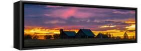 Blanchards home at Sunset, Hastings Mesa Colorado near RIDGWAY, COLORADO-Panoramic Images-Framed Stretched Canvas