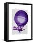 Blanchards Hydrogen (Purple) Hot Air Balloon-Fab Funky-Framed Stretched Canvas