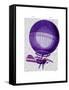 Blanchards Hydrogen (Purple) Hot Air Balloon-Fab Funky-Framed Stretched Canvas