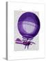 Blanchards Hydrogen (Purple) Hot Air Balloon-Fab Funky-Stretched Canvas