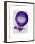 Blanchards Hydrogen (Purple) Hot Air Balloon-Fab Funky-Framed Art Print