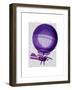 Blanchards Hydrogen (Purple) Hot Air Balloon-Fab Funky-Framed Art Print