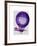 Blanchards Hydrogen (Purple) Hot Air Balloon-Fab Funky-Framed Art Print