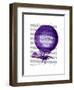 Blanchards Hydrogen (Purple) Hot Air Balloon-Fab Funky-Framed Art Print