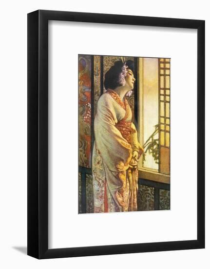 Blanche Bates in the Stage Play Madam Butterfly by Long and Belasco on Which the Opera is Based-Sigismond De Ivanowski-Framed Photographic Print