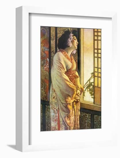Blanche Bates in the Stage Play Madam Butterfly by Long and Belasco on Which the Opera is Based-Sigismond De Ivanowski-Framed Photographic Print