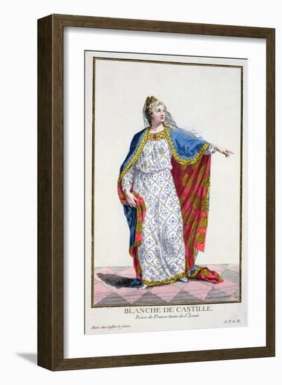 Blanche De Castile Queen of France from Receuil Des Estampes-Pierre Duflos-Framed Giclee Print