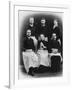 Blanche Edwards-Pilliet with Five House Interns at La Salpetriere Hospital, 1888-null-Framed Photographic Print