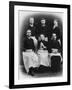 Blanche Edwards-Pilliet with Five House Interns at La Salpetriere Hospital, 1888-null-Framed Photographic Print
