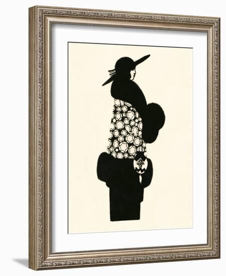 Blanche-Noir II-The Vintage Collection-Framed Art Print