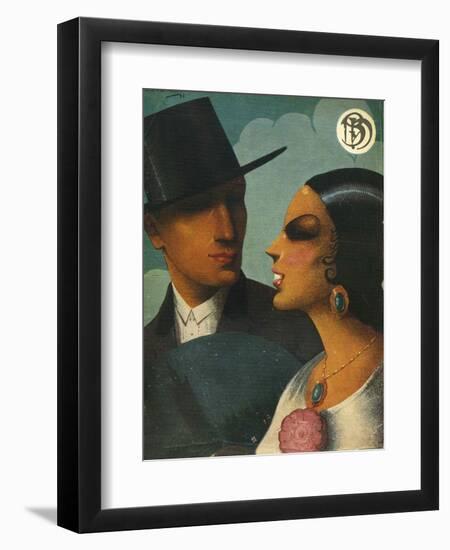 Blanco y Negro, Magazine Cover, Spain, 1920-null-Framed Giclee Print