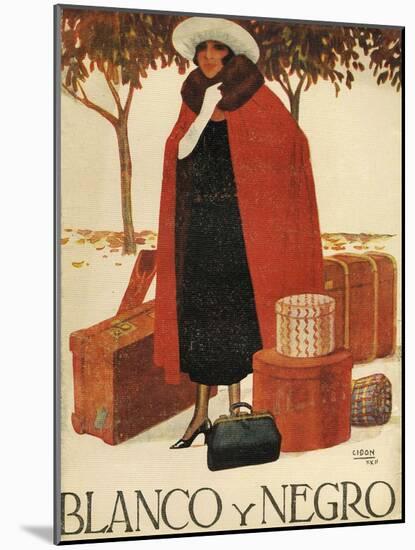 Blanco y Negro, Magazine Cover, Spain, 1920-null-Mounted Giclee Print