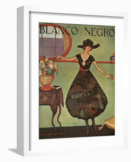 Blanco y Negro, Magazine Cover, Spain, 1921-null-Framed Giclee Print