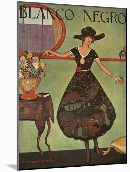 Blanco y Negro, Magazine Cover, Spain, 1921-null-Mounted Giclee Print