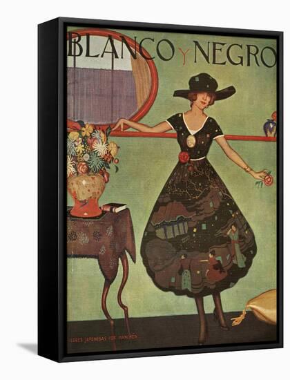 Blanco y Negro, Magazine Cover, Spain, 1921-null-Framed Stretched Canvas