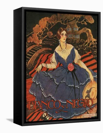 Blanco y Negro, Magazine Cover, Spain, 1922-null-Framed Stretched Canvas