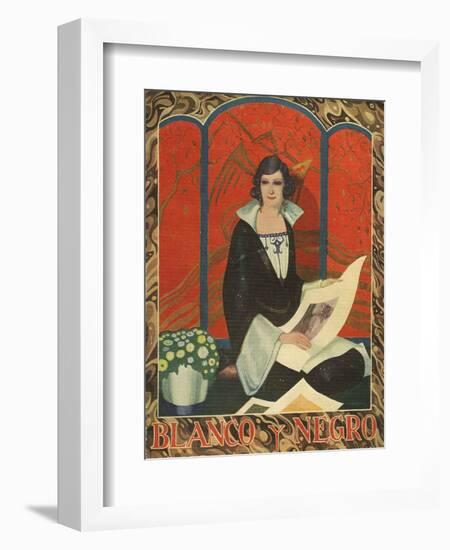 Blanco y Negro, Magazine Cover, Spain, 1924-null-Framed Giclee Print