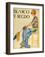 Blanco y Negro, Magazine Cover, Spain, 1926-null-Framed Giclee Print