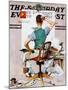 "Blank Canvas" Saturday Evening Post Cover, October 8,1938-Norman Rockwell-Mounted Giclee Print