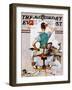 "Blank Canvas" Saturday Evening Post Cover, October 8,1938-Norman Rockwell-Framed Giclee Print