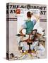 "Blank Canvas" Saturday Evening Post Cover, October 8,1938-Norman Rockwell-Stretched Canvas
