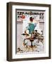 "Blank Canvas" Saturday Evening Post Cover, October 8,1938-Norman Rockwell-Framed Giclee Print